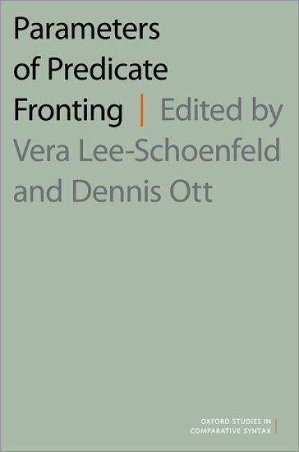 Produktbild: Parameters of Predicate Fronting