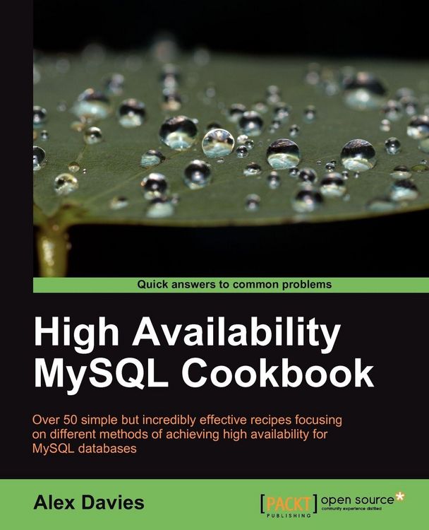 Produktbild: High Availability MySQL Cookbook