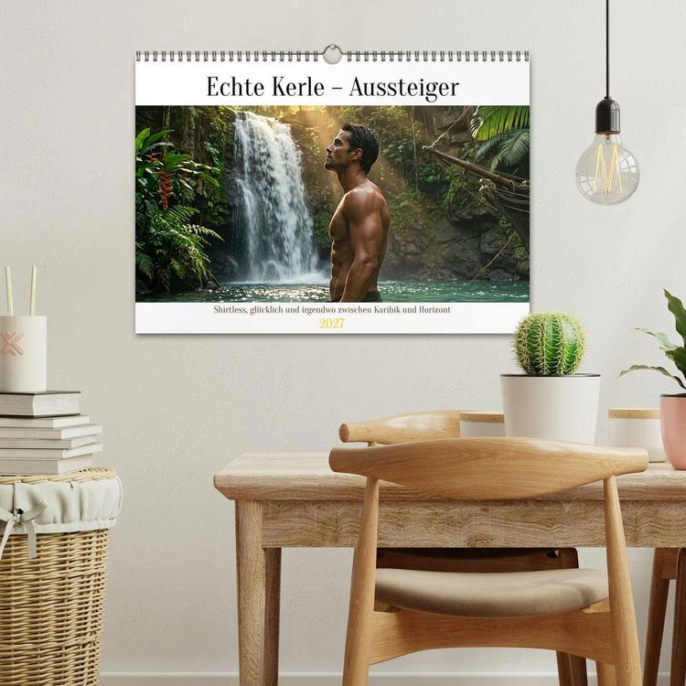 Produktbild: Echte Kerle &ndash; Aussteiger (Wandkalender 2027 DIN A3 quer), CALVENDO Monatskalender