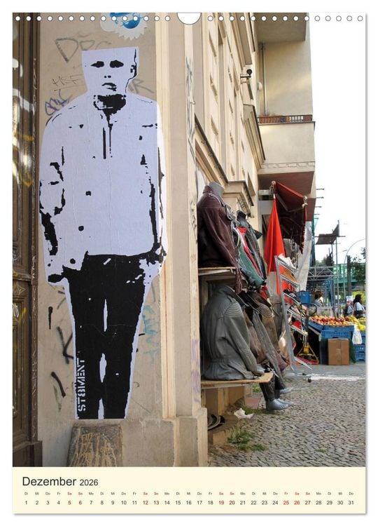 Produktbild: Berlin StreetArt Classics (Wandkalender 2026 DIN A3 hoch), CALVENDO Monatskalender