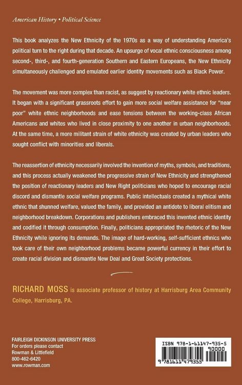 Produktbild: Creating the New Right Ethnic in 1970s America