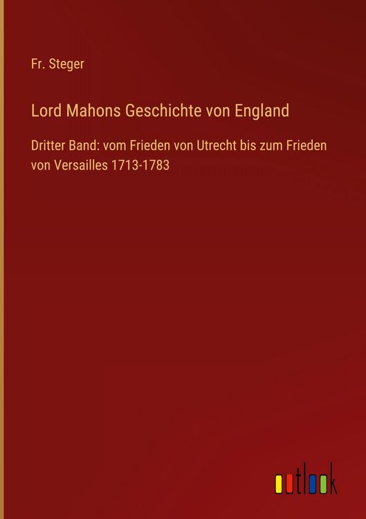 Produktbild: Lord Mahons Geschichte von England