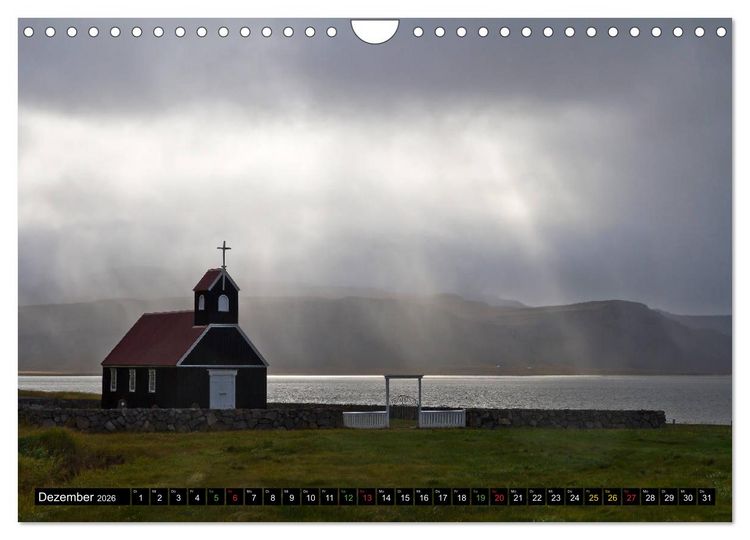 Produktbild: Stimmungsvolles Island (Wandkalender 2026 DIN A4 quer), CALVENDO Monatskalender