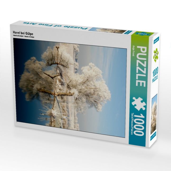 Produktbild: CALVENDO Puzzle Havel bei G&uuml;lpe im Havelland. Winterlandschaft. | 1000 Teile Lege-Gr&ouml;&szlig;e 64x48cm Foto-Puzzle f&uuml;r gl&uuml;ckliche Stunden