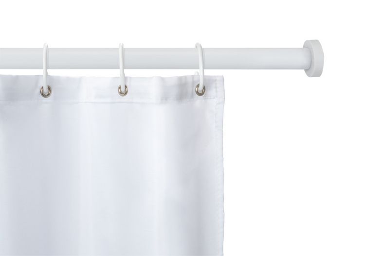 Produktbild: Teleskop-Duschstange Mod. Luz 110 - 185 cm, Wei&szlig;, ausziehbar, aus rostfreiem Aluminium