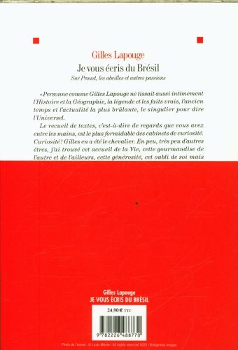 Produktbild: Je vous &eacute;cris du Br&eacute;sil : sur Proust, les abeilles et autres passions