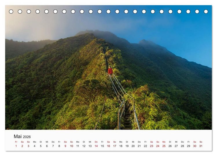 Produktbild: Hawaii - Sommer, Sonne, Urlaub (Tischkalender 2026 DIN A5 quer), CALVENDO Monatskalender