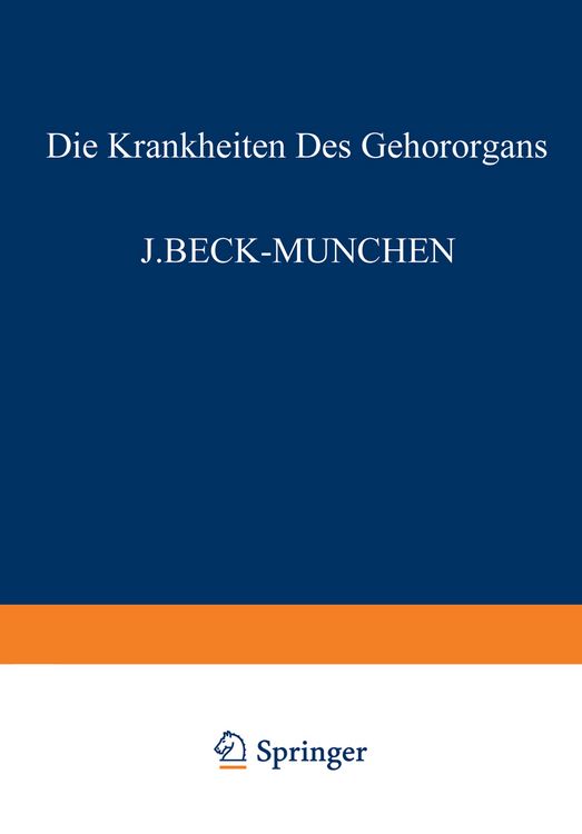 Produktbild: Die Krankheiten des Geh&ouml;rorgans