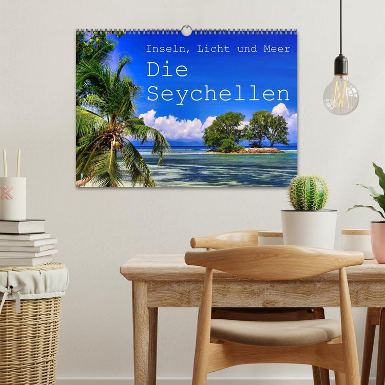 Produktbild: Inseln, Licht und Meer - die Seychellen (Wandkalender 2026 DIN A3 quer), CALVENDO Monatskalender