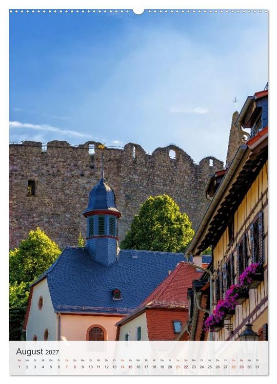 Produktbild: Lindenfels im Odenwald (Wandkalender 2027 DIN A2 hoch), CALVENDO Monatskalender