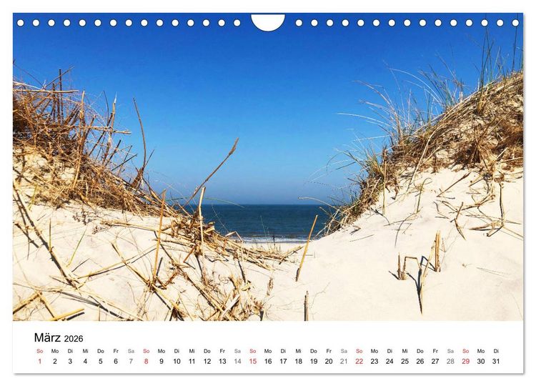 Produktbild: Borkum - Wo die Zeit still steht. (Wandkalender 2026 DIN A4 quer), CALVENDO Monatskalender