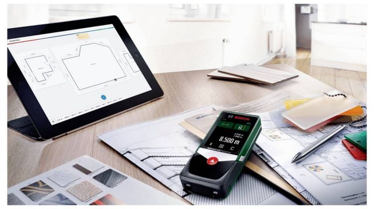 Produktbild: Bosch Home and Garden AdvancedDistance 50C Laser-Entfernungsmesser Bluetooth, Touchscreen 50 m
