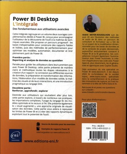 Produktbild: Power BI Desktop : l'int&eacute;grale