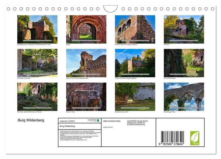 Produktbild: Burg Wildenberg (Wandkalender 2027 DIN A4 quer), CALVENDO Monatskalender