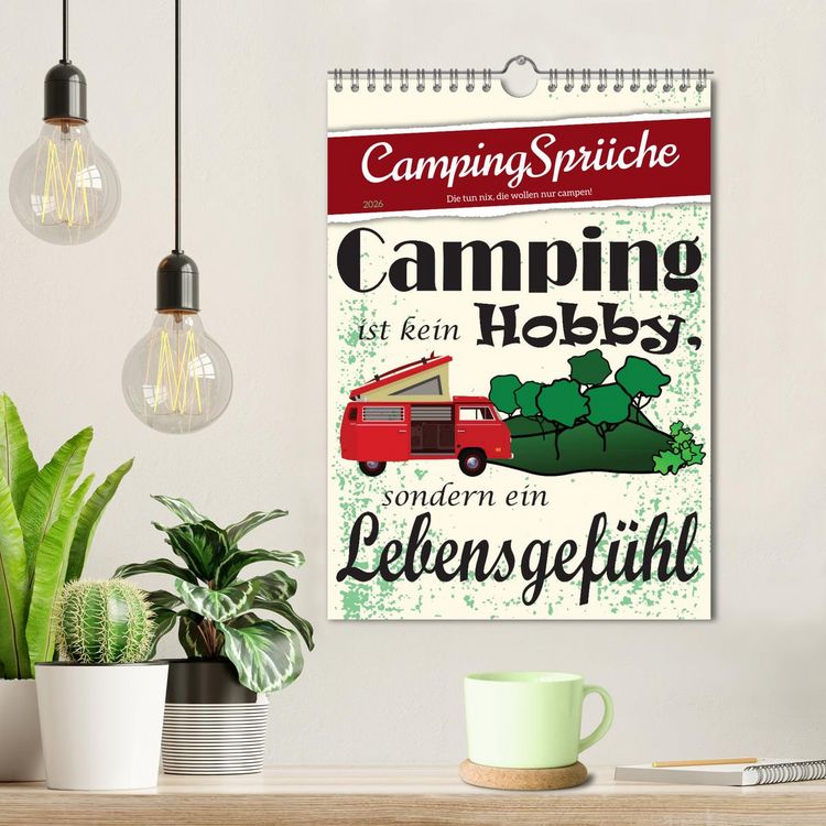 Produktbild: CampingSpr&uuml;che (Wandkalender 2026 DIN A4 hoch), CALVENDO Monatskalender