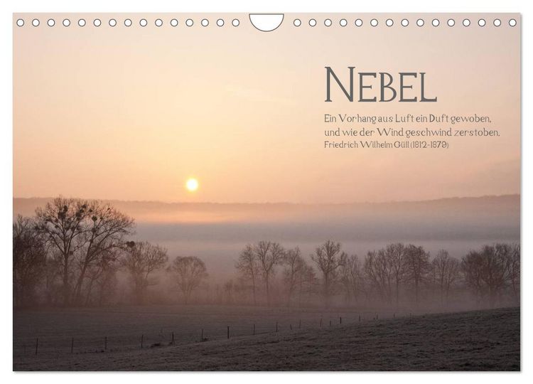 Produktbild: NEBEL (Wandkalender 2026 DIN A4 quer), CALVENDO Monatskalender