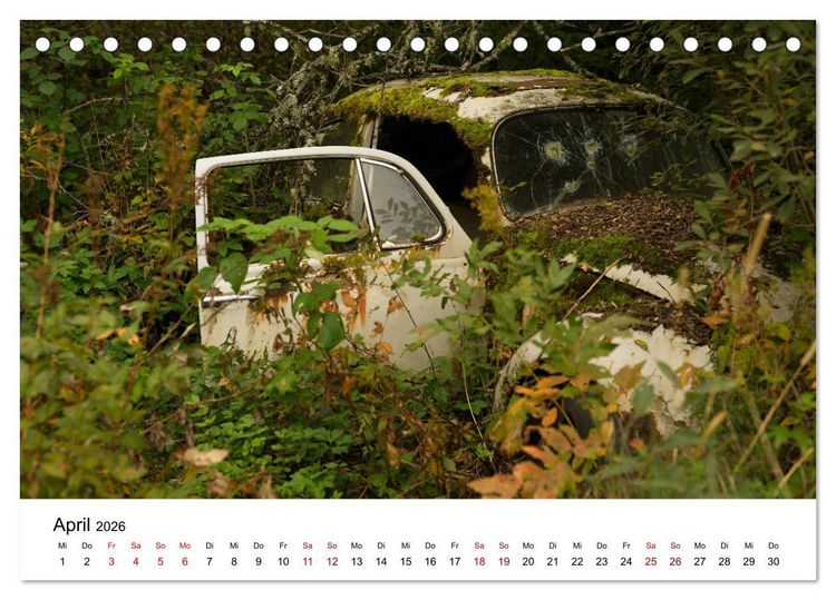 Produktbild: Rostende Legenden (Tischkalender 2026 DIN A5 quer), CALVENDO Monatskalender
