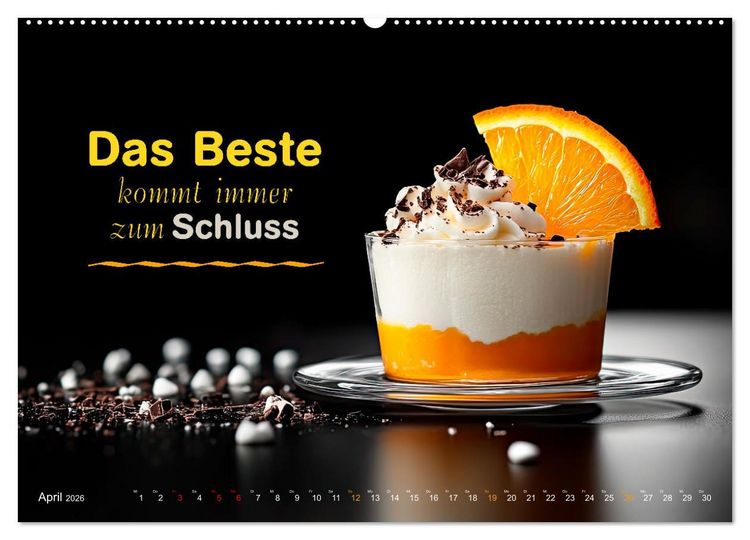 Produktbild: Dessert - Liebe auf den ersten Biss (Wandkalender 2026 DIN A2 quer), CALVENDO Monatskalender