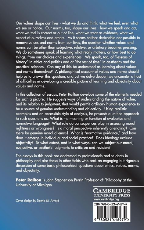 Produktbild: Facts, Values, and Norms