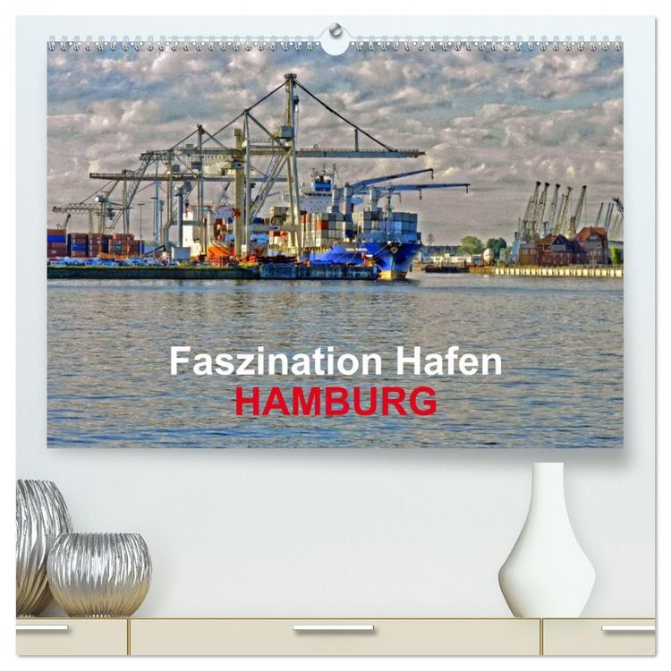 Produktbild: Faszination Hafen - Hamburg (hochwertiger Premium Wandkalender 2026 DIN A2 quer), Kunstdruck in Hochglanz