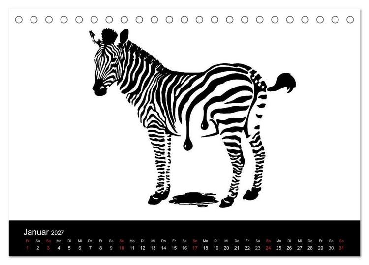 Produktbild: Humorvolle PopArt - Kunstkalender von Claudia Elsner (Tischkalender 2027 DIN A5 quer), CALVENDO Monatskalender