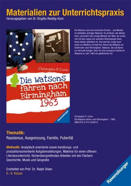 Produktbild: Christopher Paul Curtis: Die Watsons fahren nach Birmingham - 1963