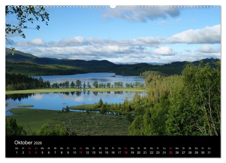 Produktbild: Norwegen 2026 (hochwertiger Premium Wandkalender 2026 DIN A2 quer), Kunstdruck in Hochglanz