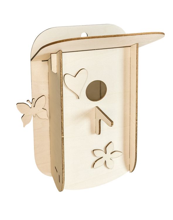 Produktbild: PEBARO 878L - Holzbausatz Nistkasten, Laser cut Bastelset