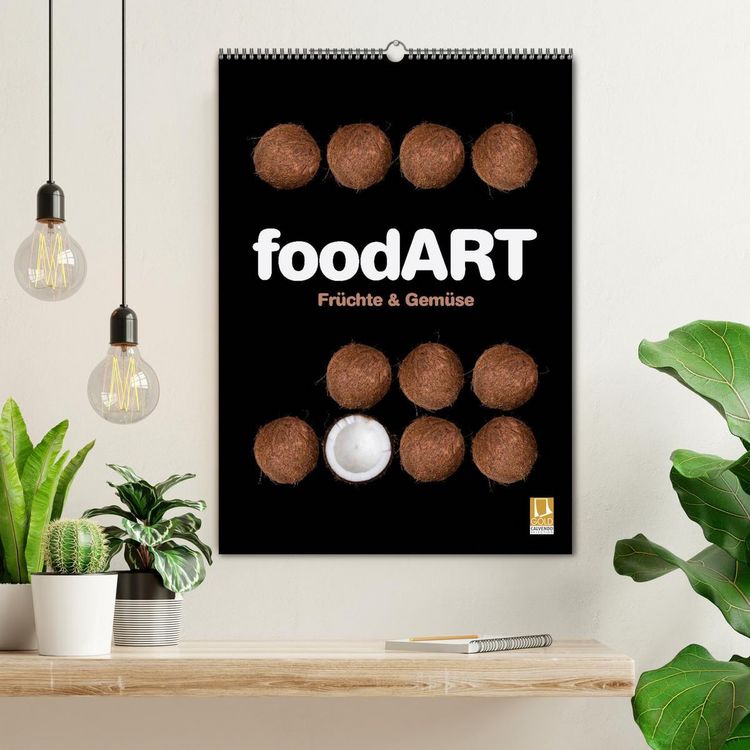 Produktbild: foodART - Fr&uuml;chte und Gem&uuml;se (Wandkalender 2026 DIN A2 hoch), CALVENDO Monatskalender