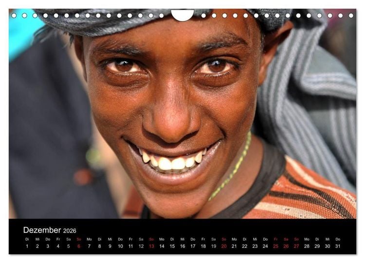 Produktbild: &Auml;thiopien Augenblicke (Wandkalender 2026 DIN A4 quer), CALVENDO Monatskalender