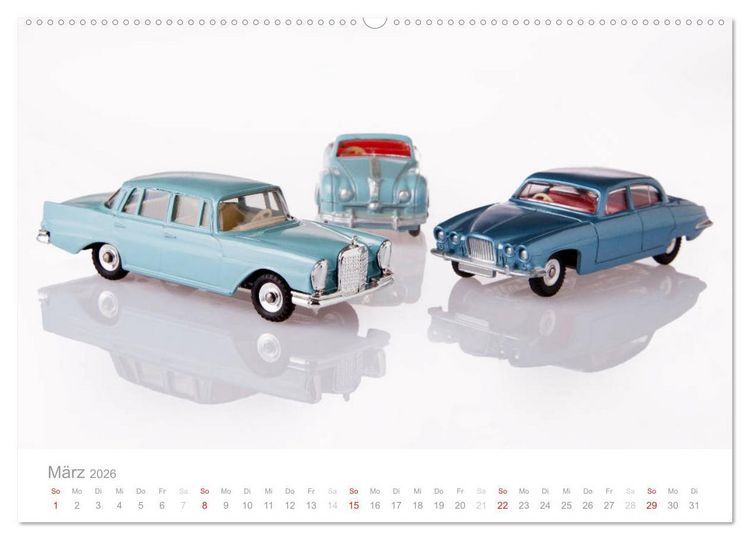 Produktbild: Dinky Toys Spielzeugautos (Wandkalender 2026 DIN A2 quer), CALVENDO Monatskalender