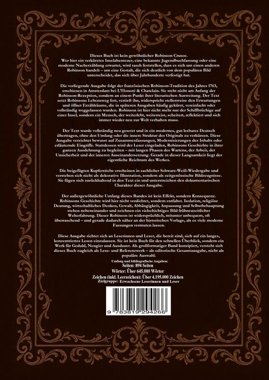 Produktbild: Das Leben und die erstaunlichen Abenteuer des Robinson Crusoe 1763