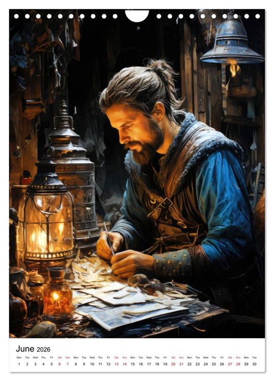 Produktbild: Medieval Legends (Wall Calendar 2026 DIN A4 portrait), CALVENDO 12 Month Wall Calendar