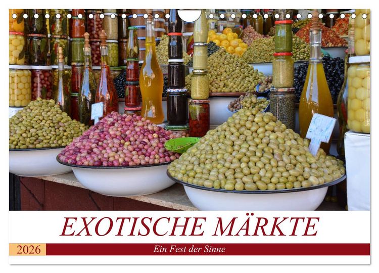 Produktbild: Exotische M&auml;rkte (Wandkalender 2026 DIN A4 quer), CALVENDO Monatskalender