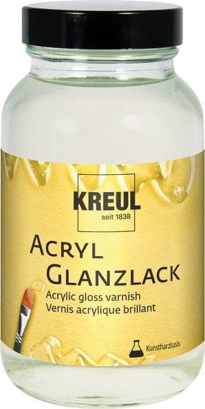 Produktbild: KREUL Acryl Glanzlack auf Kunstharzbasis 250 ml, f&uuml;r Holz, Pappe, Stein, Keramik und Kunststoffe