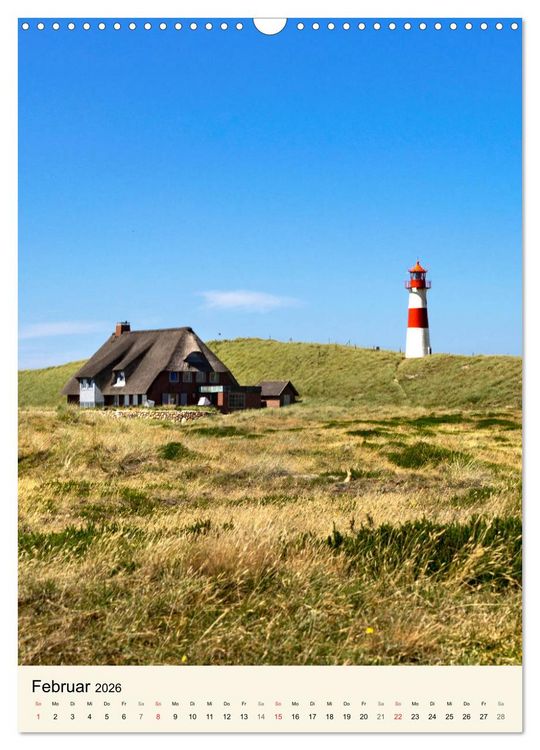 Produktbild: INSEL SYLT, Berauschende Nat&uuml;rlichkeit (Wandkalender 2026 DIN A3 hoch), CALVENDO Monatskalender