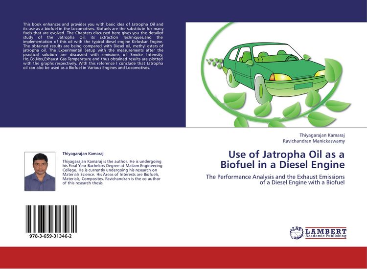 Produktbild: Use of Jatropha Oil as a Biofuel in a Diesel Engine