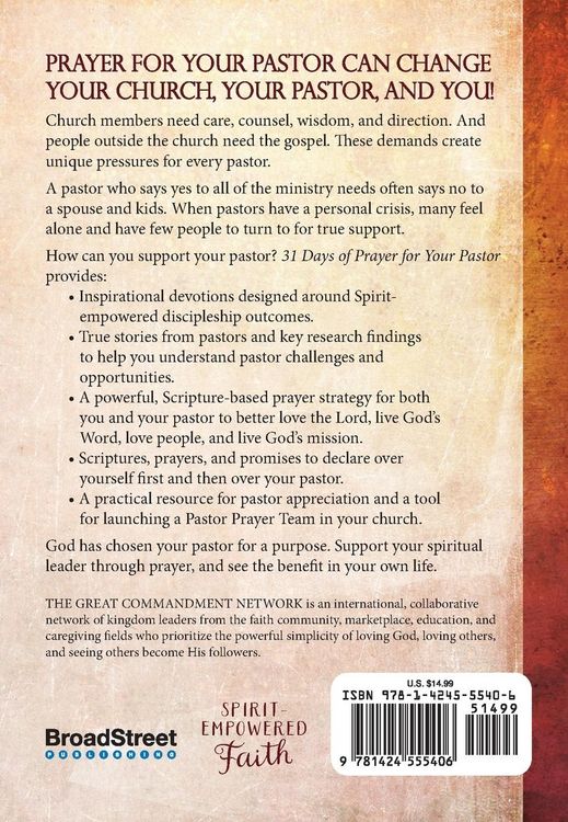 Produktbild: 31 Days of Prayer for My Pastor