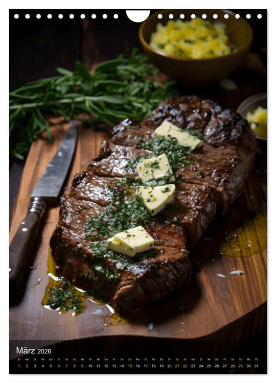 Produktbild: Meat Lovers - K&ouml;stliche Grill Abenteuer (Wandkalender 2026 DIN A4 hoch), CALVENDO Monatskalender