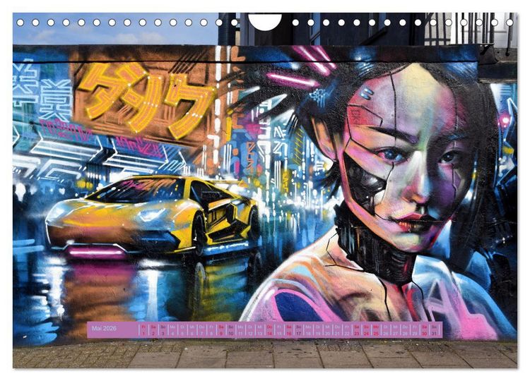 Produktbild: Street Art in London - cool, stylisch und hochprofessionell (Wandkalender 2026 DIN A4 quer), CALVENDO Monatskalender