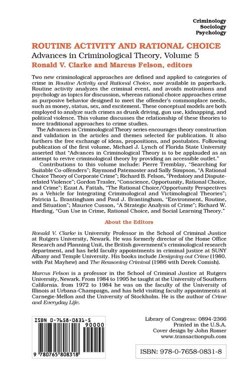 Produktbild: Routine Activity and Rational Choice
