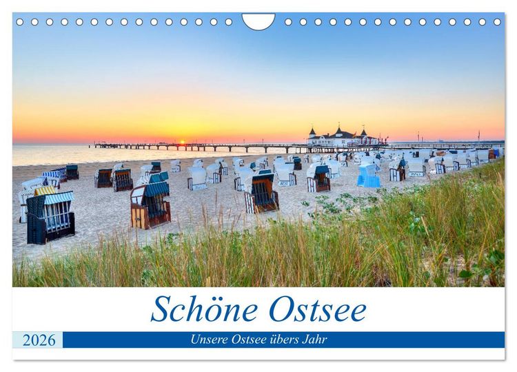 Produktbild: Sch&ouml;ne Ostsee - Impressionen &uuml;bers Jahr (Wandkalender 2026 DIN A4 quer), CALVENDO Monatskalender