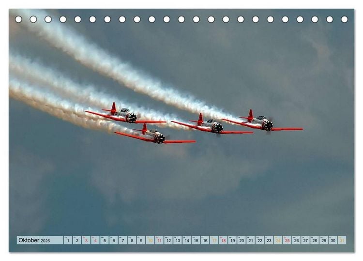 Produktbild: Flugschau - frei sein (Tischkalender 2026 DIN A5 quer), CALVENDO Monatskalender