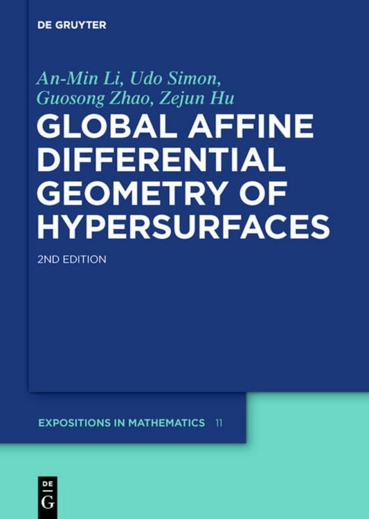 Produktbild: Global Affine Differential Geometry of Hypersurfaces