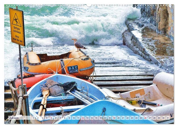 Produktbild: SCHMUCKST&Uuml;CKE der CINQUE TERRE (Wandkalender 2026 DIN A2 quer), CALVENDO Monatskalender