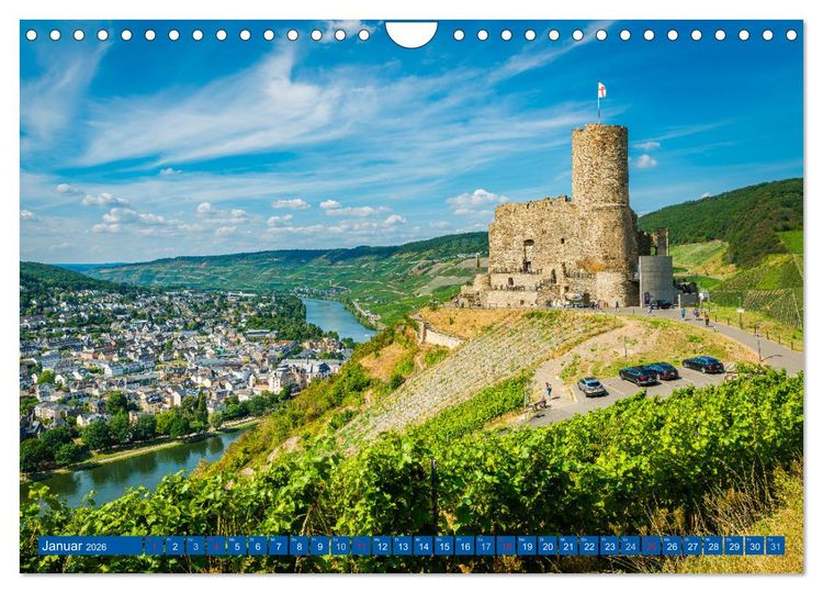 Produktbild: Burgen in Rheinland-Pfalz (Wandkalender 2026 DIN A4 quer), CALVENDO Monatskalender