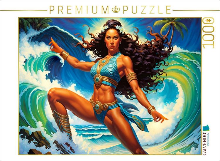 Produktbild: CALVENDO Puzzle Ein Motiv aus dem Kalender Die Wellenbezwinger | 1000 Teile Lege-Gr&ouml;&szlig;e 64x48cm Foto-Puzzle f&uuml;r gl&uuml;ckliche Stunden