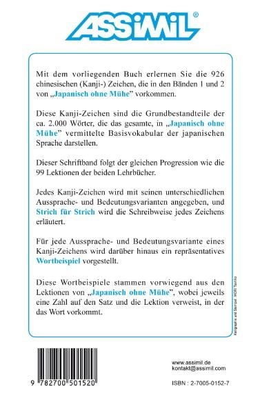 Produktbild: Assimil/Japanisch/Kanji-Schrift. Lehrbuch