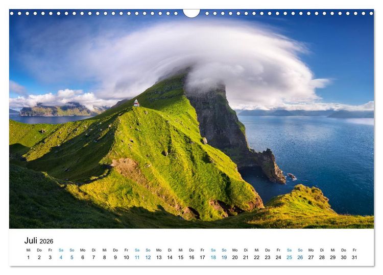 Produktbild: F&auml;r&ouml;er - Archipel im Nordmeer (Wandkalender 2026 DIN A3 quer), CALVENDO Monatskalender