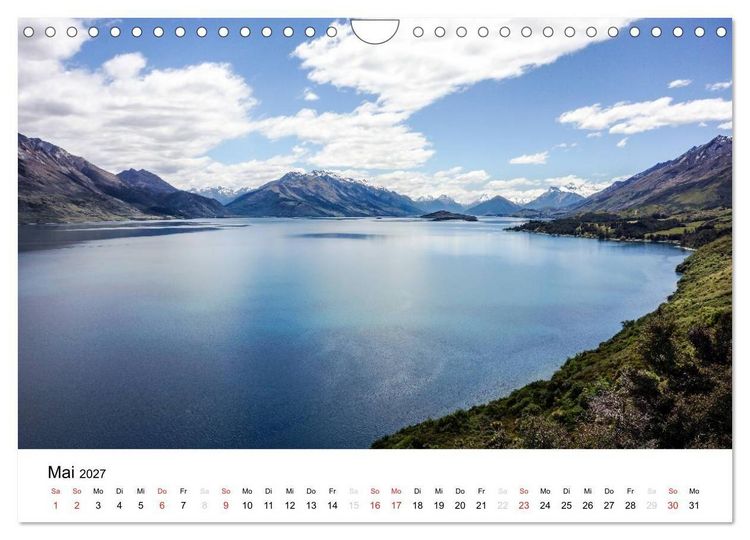 Produktbild: Neuseeland (Wandkalender 2027 DIN A4 quer), CALVENDO Monatskalender